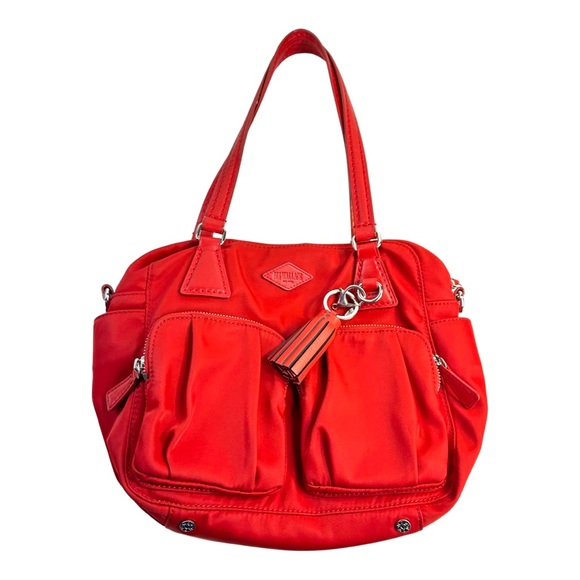 MZ Wallace Shoulder Bag Roxy Bedford Handbag Poppy Red 13 × 10 × 6 - Picture 15 of 16